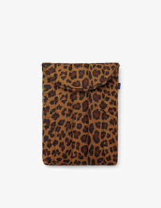 Baggu: Puffy Laptop Sleeve 13Inch - Leopard