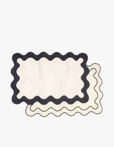 Placemat Set Of 4 - Rivie White