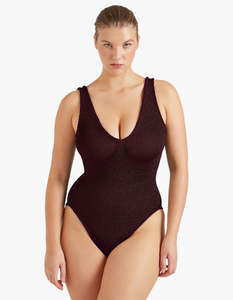 Sadie Swimsuit - Metallic Cocoa
