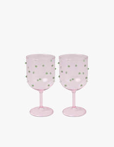 Mint Chip Wine Glass 2 Pack Set - Mint
