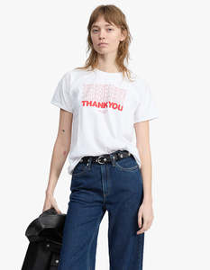 Thank You Rb Boxy Tee - White