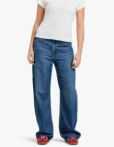 Featherweight Logan Mid-Rise Wide Leg - Delmt