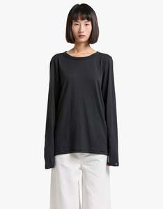 Rag And Bone: The Slub Longsleeve - Black