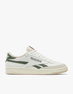 Reebok: Mens Club C Revenge Vintage - Chalk/Breakaway Green/Tan