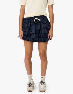 Remain: Rory Mini Skirt - Midnight Stripe