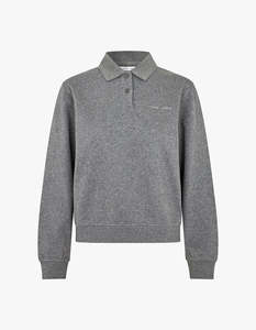 Sadory L/S Polo 15885 - Mid Grey Mel.