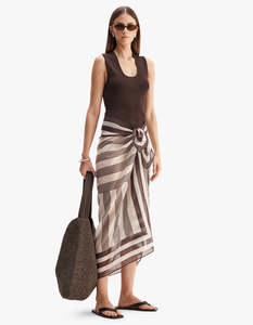 Womens: Pierra Sarong - Chocolate