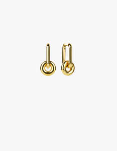 Donut Earrings - Gold