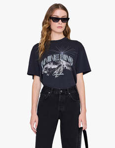 Anine Bing: Walker Tee California - Vintage Black