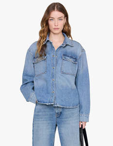 Anine Bing: Paxton Shirt - Baltic Blue