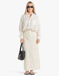 Bec And Bridge: Phoenix Maxi Skirt - Cream/Black