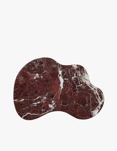 Oasis Marble Serving Platter - Rosso Levanto