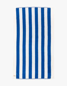 Business And Pleasure Co: The Beach Towel - Crew Mediterranean Blue Stripe
