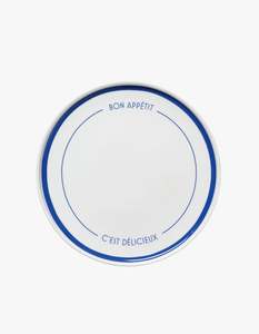 Bon Appetit Plate - Navy