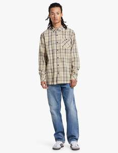 Just Another Fisherman: Boatyard Shirt - Tan/Blue Check