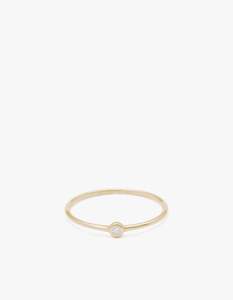 Kirstin Ash: Petite Diamond Ring - 9K Gold