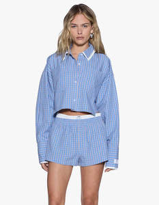Balter L/S Shirt - Blu Check