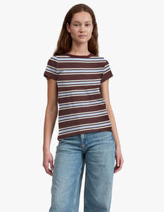The Slub Striped Tee - Brblm
