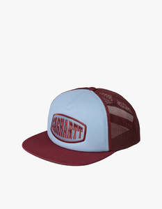 Graphic Trucker Cap - Mulberry/Frosted Blue