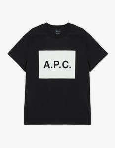A P C: APC Vignette Short Sleeve T Shirt - LZZ Black