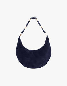 Kate Hobo Bag - Navy Suede