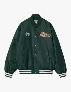 Flaming Ducks Bomber Jacket - Conifer/Wax