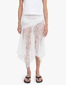 Juni Belt Skirt - White