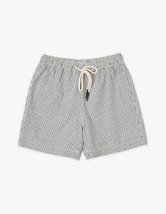 Earl Stripe Walkshort - Khaki/White