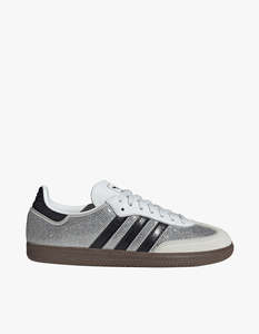 Womens Samba Og Rhinestone Shoes - Crystal White/Core White/Silver Met