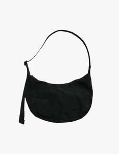Baggu: Medium Nylon Crescent Bag - Black