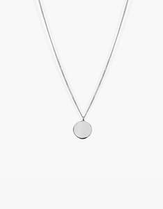 Type 010 Round Pendant Necklace - 925 Sterling Silver