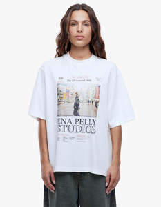 Ena Pelly: EP Journal Tee - Vintage White