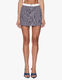 Boxer Mini Skirt - White Plaid