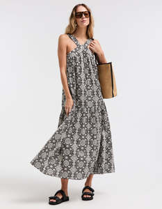 Hannah Dress - Black/White