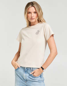 Sale: Lowkey Super Club Tee - Oat Milk