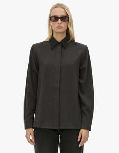 Genre Gingham Shirt - Steel