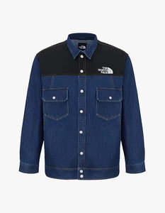 Mens Denim Jacket Cordura AP - Dark Indigo Denim Wash/Black