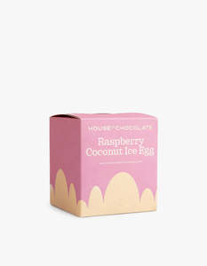 Raspberry Coconut Ice White Chocolate Egg - White Chocolate