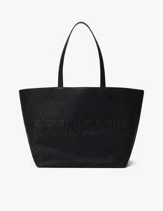 Punch Tote - Black Leather