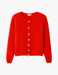 Womens Cardigan Vitow - Strawberry