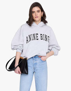 Anine Bing: Harvey Sweatshirt New Classic - Medium Heather Grey