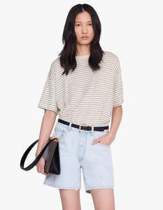 Anine Bing: Cade Tee - Black Stripe