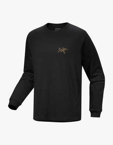 Arcteryx Mens: Kragg Cotton L/S T Shirt Mens - 24K Black