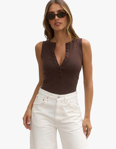Aurora Bodysuit - Chocolate
