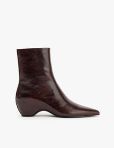 Easton Boot - Choc Oily Crinkle Leather