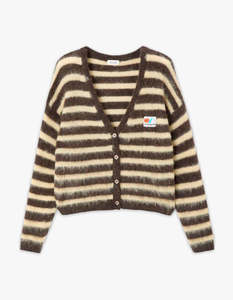 American Vintage: Womens Cardigan Nenybay - Root Striped Soy