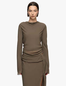 Bec And Bridge: Briya L/S Top - Twig