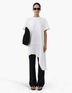 New Arrivals: Layered Tee Mini Dress - Off White