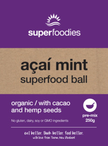 Acai Mint Superfood Ball Pre-Mix - superfoodies.co.nz
