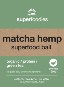 Matcha Hemp Superfood Ball Pre-Mix - superfoodies.co.nz